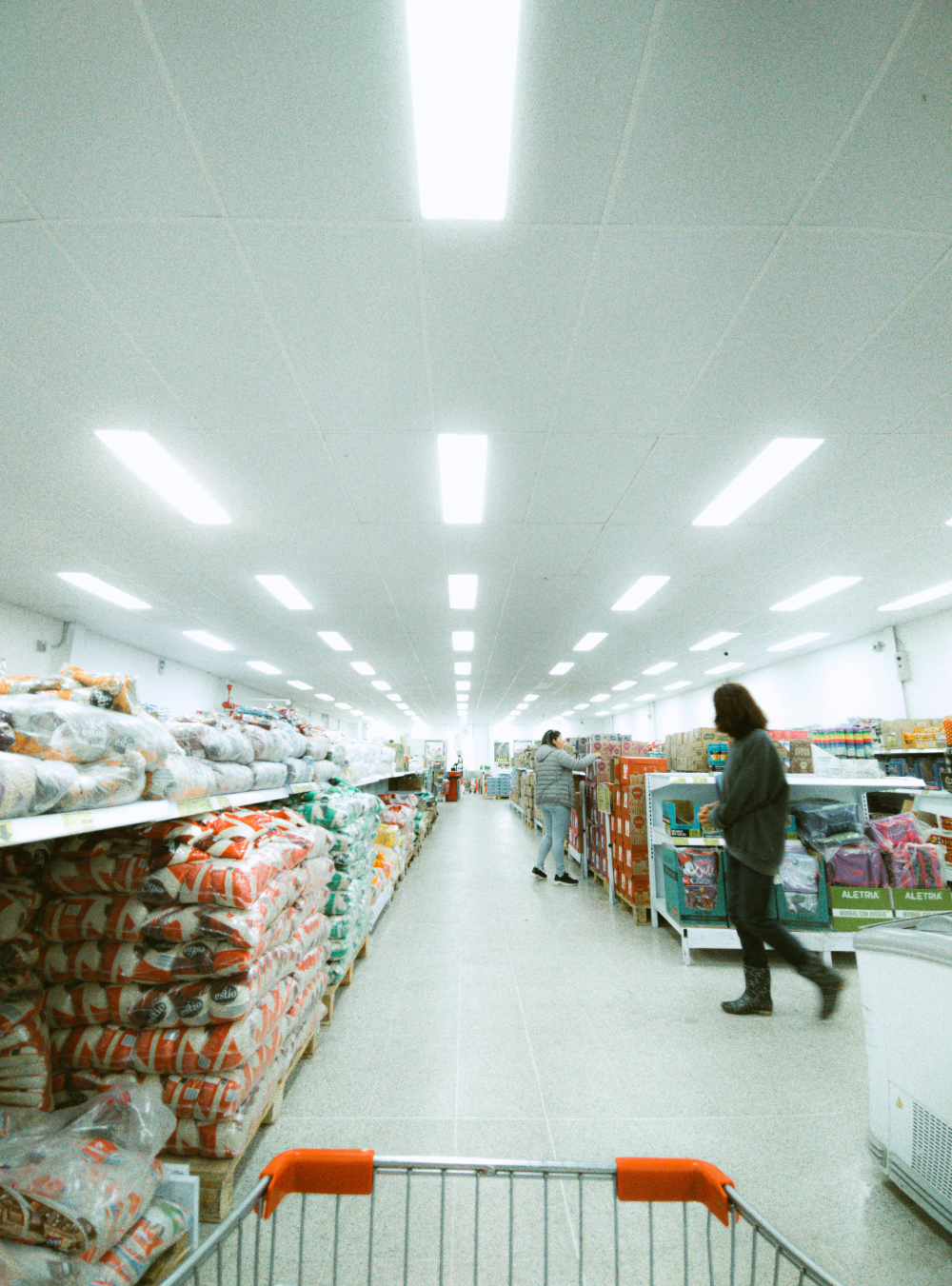 Pasillos de supermercado